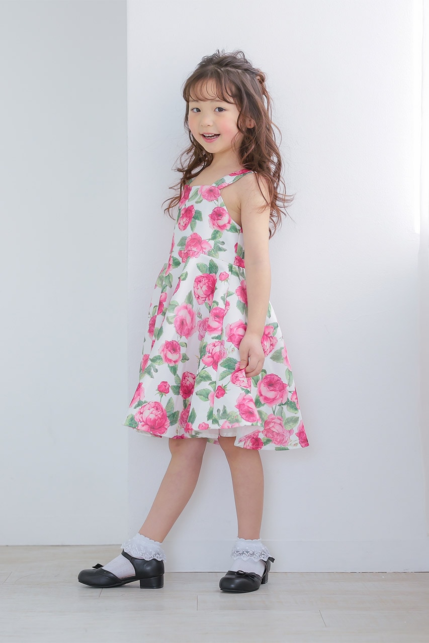 Kids フラワープリントワンピース